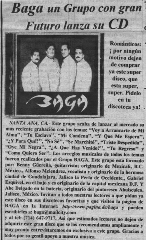 BAGA, en el Sol Latino